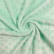 Tecido Manta Fleece Pipoquinha Bolha Revelo Poá 100% Poliéster 1,60m Largura - Verde bebê