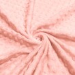 Tecido Manta Fleece Pipoquinha Bolha Revelo Poá 100% Poliéster 1,60m Largura - Rosa bebê