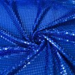 Tecido Paetê Fantasia 100% Poliéster 1,10m Largura - Azul royal