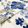 Tecido Percal 200 Fios Estampando Floral Azul Marinho 2,50m Largura - Variante 1 Tecido Percal 200 Fios Estampando Floral Azul Marinho 2,50m Largura - Variante 1