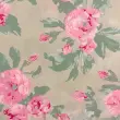 Tecido Percal 200 Fios Estampando Rosas Tom Rosê 2,50m Largura - Variante 1