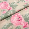 Tecido Percal 200 Fios Estampando Rosas Tom Rosê 2,50m Largura - Variante 1