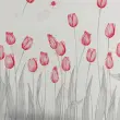 Tecido Percal 200 Fios Estampando Tulipas Vermelhas 2,50m Largura - Variante 1 Tecido Percal 200 Fios Estampando Tulipas Vermelhas 2,50m Largura - Variante 1