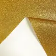 Tecido Sintético PVC Glitter 100% Poliéster 1,40m Largura - Amarelo ouro