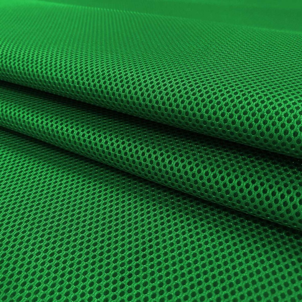 Tecido Tela Spacer 3D Mesh 100% Poliamida 1,55m Largura - Verde bandeira