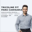 Tecido Tricoline Doptex Profit para Camisaria 1,60L - Cinza claro