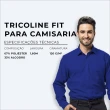 Tecido Tricoline Doptex Profit para Camisaria Cores Escuras 1,60L - Cobalto