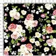 Tecido Tricoline Estampado - Floral Rosas - 100% Algodão - 1,50m largura - Variante 1