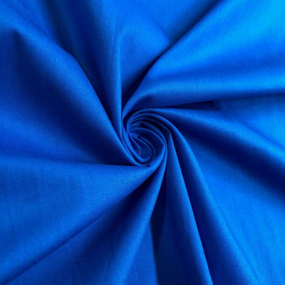 Tecido Tricoline Lisa - 100% Algodão - 1,50m largura - Azul céu