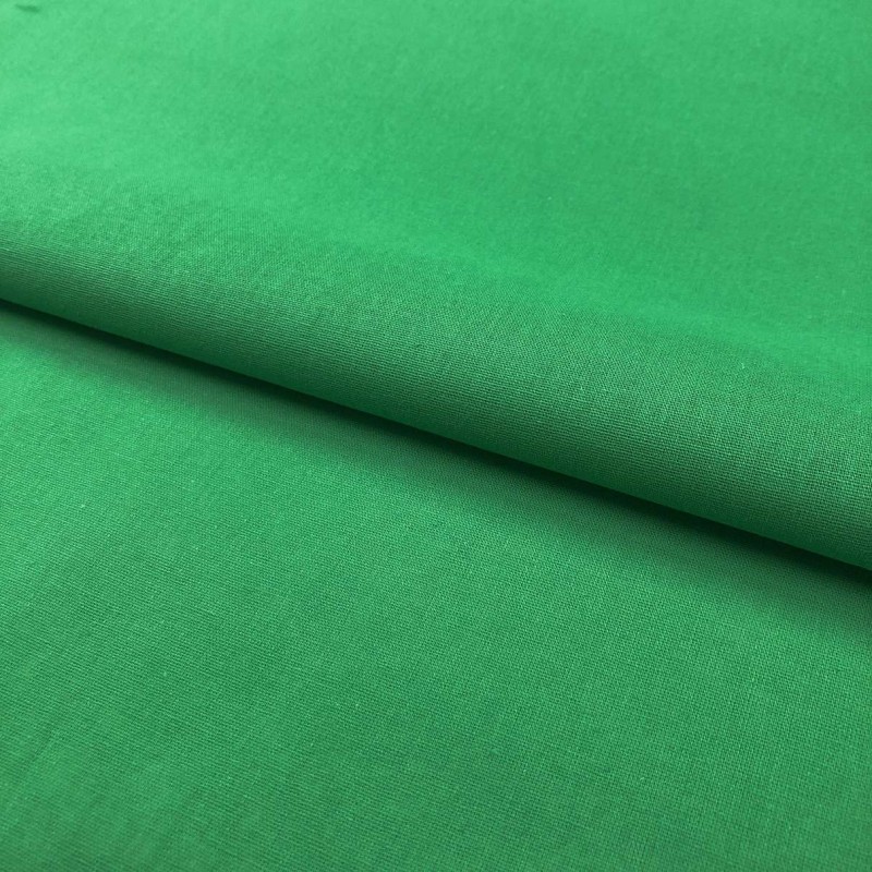 Tecido Tricoline Lisa Promocional - 100% Algodão - 1,50m largura - Verde bandeira