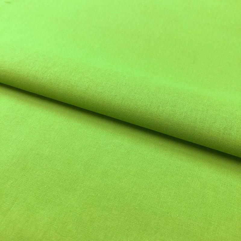 Tecido Tricoline Lisa Promocional - 100% Algodão - 1,50m largura - Verde neon