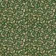 Tecido Tricoline Natal - Folhas Glitter Dourado - 100% Algodão - 1,50m largura - Variante 59