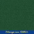 Tecido Tricoline Natal Poá com Glitter Dourado 100% Algodão 1,50m largura - Verde natal