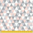 Tecido Tricoline - Triângulos Geométricos - 100% Algodão - 1,50m largura - Variante 2