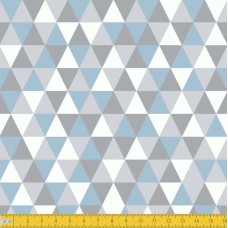 Tecido Tricoline - Triângulos Geométricos - 100% Algodão - 1,50m largura - Variante 3