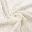 Tecido Tricot Trançado em Metro 50% Algodão 50% Acrílico 0,90m Largura - Branco