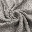 Tecido Tricot Trançado em Metro 50% Algodão 50% Acrílico 0,90m Largura - Cinza
