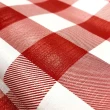 Toalha de Mesa Plástica Chess Xadrez 100% Polipropileno 1,40m Largura - Vermelho