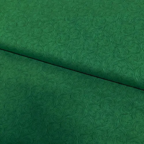 Tricoline Composê Aspiral 100% Algodão 1,50m Largura - Verde bandeira
