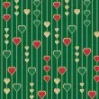 Tricoline Corações de Natal Glitter 100% Algodão 1,50m Largura - Variante 4