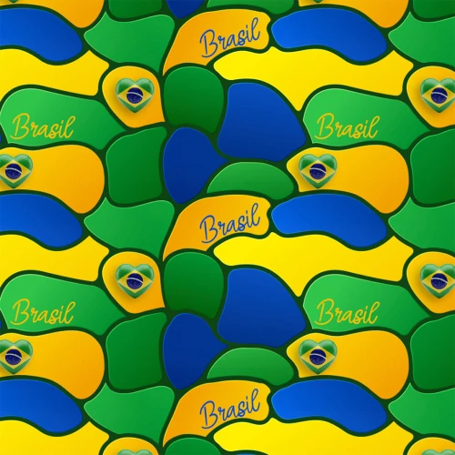Tricoline Digital Copa do Mundo Ondas do Brasil 100% Algodão - Variante 1