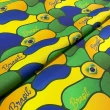 Tricoline Digital Copa do Mundo Ondas do Brasil 100% Algodão - Variante 1
