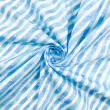 Tricoline Digital Fabricart Coleção Capivaras 100% Algodão 1,50m Largura - Listrado azul