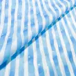 Tricoline Digital Fabricart Coleção Capivaras 100% Algodão 1,50m Largura - Listrado azul