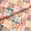 Tricoline Digital Fabricart Quilt Diagonal 100% Algodão 1,50m Largura - Variante 1