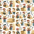 Tricoline Digital Fernando Maluhy Coleção Profissões 1,50m Largura - Construtor Tricoline Digital Fernando Maluhy Coleção Profissões 1,50m Largura - Construtor