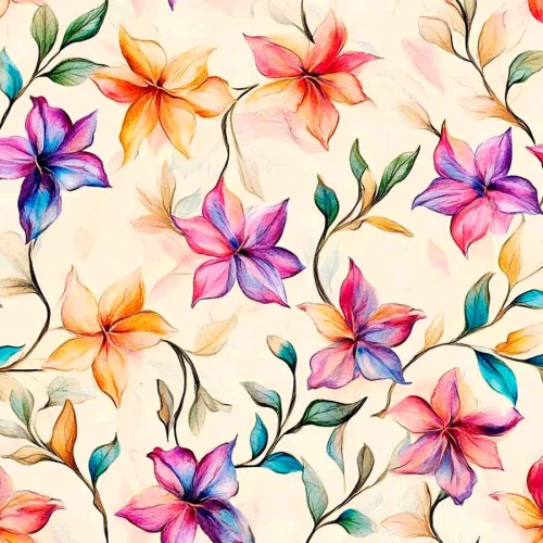 Tricoline Digital Fernando Maluhy Coleção Sardinhas 100% Algodão 1,50m Largura - Flores