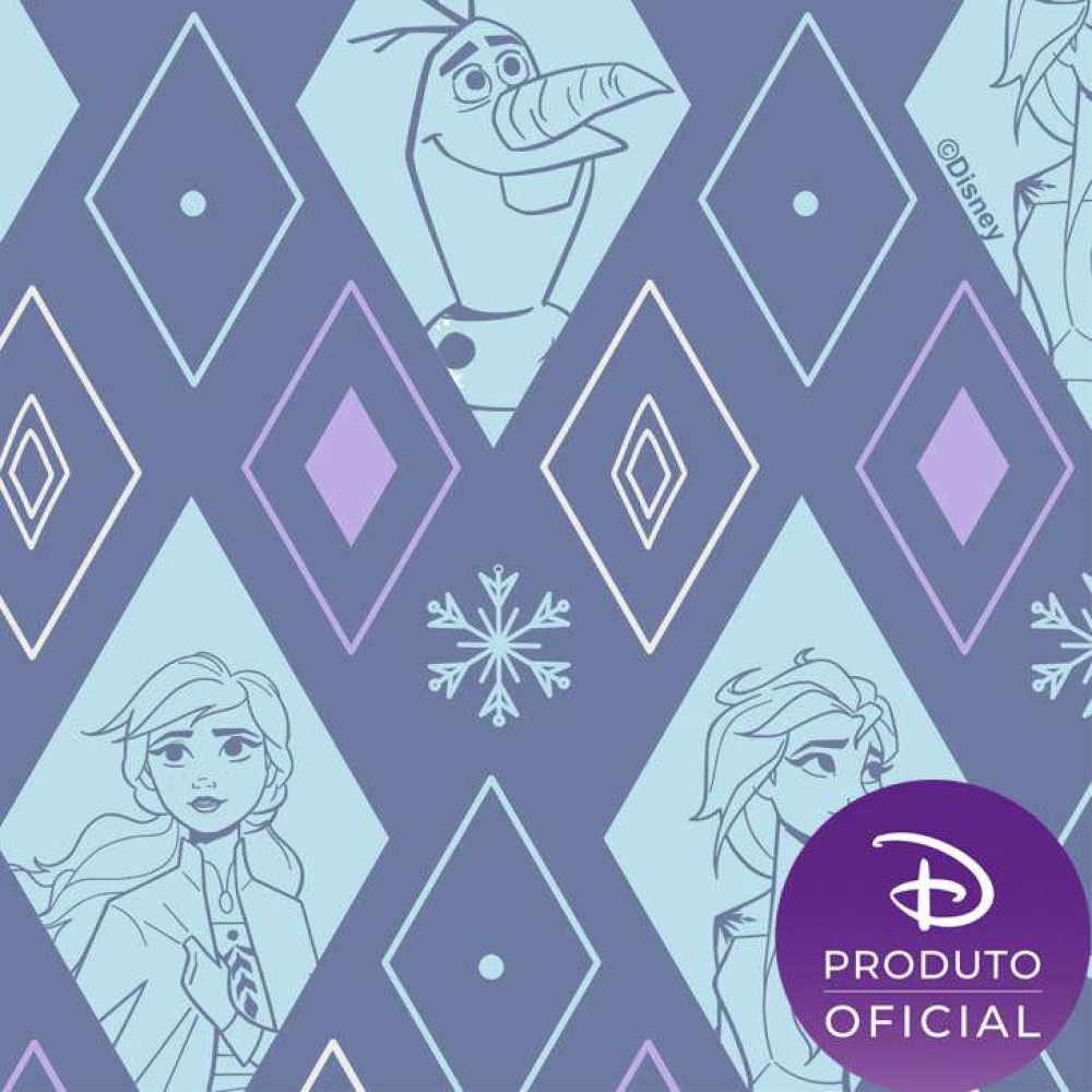 Tricoline Digital Fernando Maluhy - Disney Frozen - 100% Algodão - C01