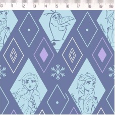 Tricoline Digital Fernando Maluhy - Disney Frozen - 100% Algodão - C01