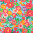 Tricoline Digital Jardim de Cores 100% Algodão 1,50m Largura - Variante 1
