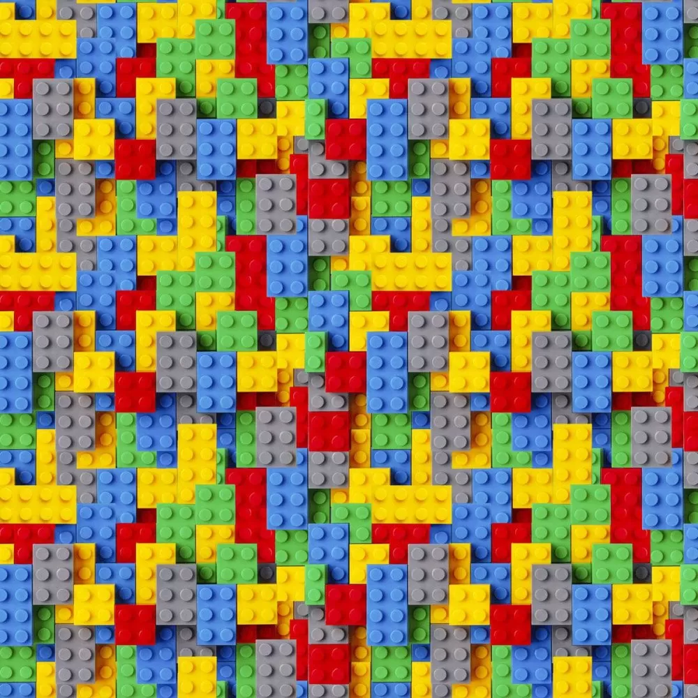 Tricoline Digital - Lego - 100% Algodão - Variante 1