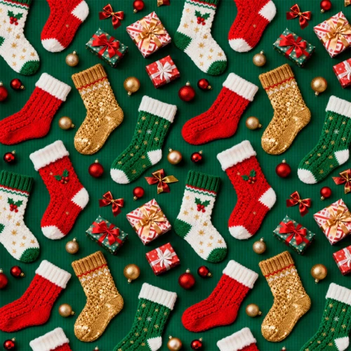 Tricoline Digital Natal 3D Meias Natalinas 100% Algodão - Variante 1