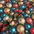 Tricoline Digital Natal Bolas Brilhantes 100% Algodão - Variante 1
