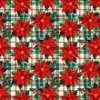 Tricoline Digital Natal Flor Bordada 100% Algodão - Variante 1 Tricoline Digital Natal Flor Bordada 100% Algodão - Variante 1