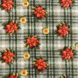Tricoline Digital Natal Flores sobre Xadrez 100% Algodão 1,50m Largura - Variante 1 Tricoline Digital Natal Flores sobre Xadrez 100% Algodão 1,50m Largura - Variante 1