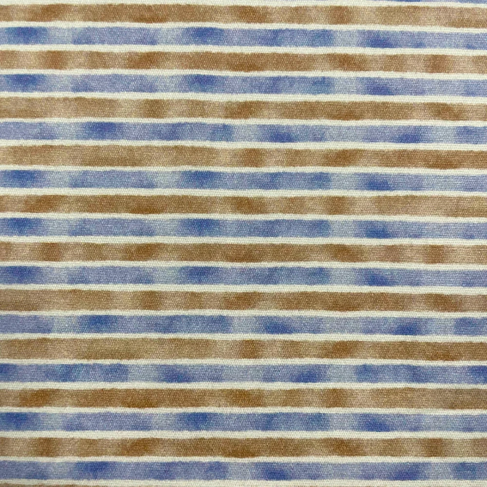 Tricoline Digital Páscoa Azul Vintage 1,50 largura 100% Algodão - Listras