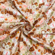 Tricoline Digital Páscoa Bunny Chocolate 1,50 largura 100% Algodão - Variante 1