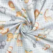 Tricoline Estampada Baby Fundo Xadrez 100% Algodão 1,50m Largura - Variante 1