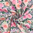 Tricoline Estampada Botão de Rosas 100% Algodão 1,50m Largura - Variante 1