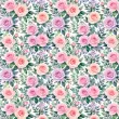 Tricoline Estampada Botão de Rosas 100% Algodão 1,50m Largura - Variante 1