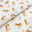 Tricoline Estampada Cachorrinho no Jardim 100% Algodão 1,50m Largura - Variante 1