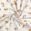 Tricoline Estampada Cachorrinho no Jardim 100% Algodão 1,50m Largura - Variante 1