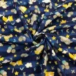 Tricoline Estampada Caldeira Bichinhos e Alfabeto 100% Algodão 1,50m Largura - Azul marinho noite