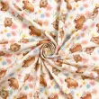 Tricoline Estampada Capivaras com Florzinhas 100% Algodão 1,50m Largura - Variante 1