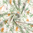 Tricoline Estampada Coqueiros Selva 100% Algodão 1,50m Largura - Variante 1