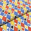 Tricoline Estampada Desenho Cartas Baralho 100% Algodão 1,50m Largura - Variante 1